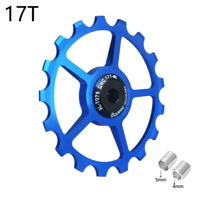 Jockey roue dérailleur arrière Guide vélo vélo roulement en céramique Guide vélo poulie arrière vélo