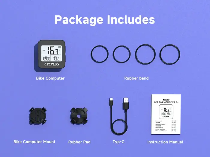CYCPLUS G1 ordinateur de vélo GPS compteur de vitesse sans fil accessoires