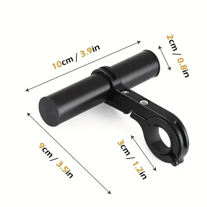 Support d'extension de guidon de vélo en alliage, double support de fixation pour cadre, support d'extension pour cyclisme, pince de fixation pour vélo, pince pour éclairage de vélo
