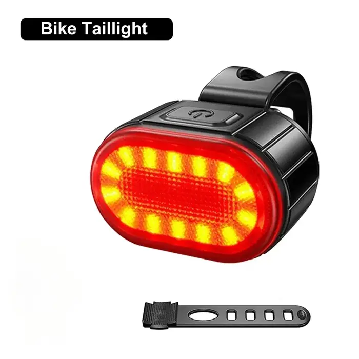 Phare de vélo 9 LED feu avant de vélo type-c lampe de vélo Rechargeable lumières de guidon ultralégè