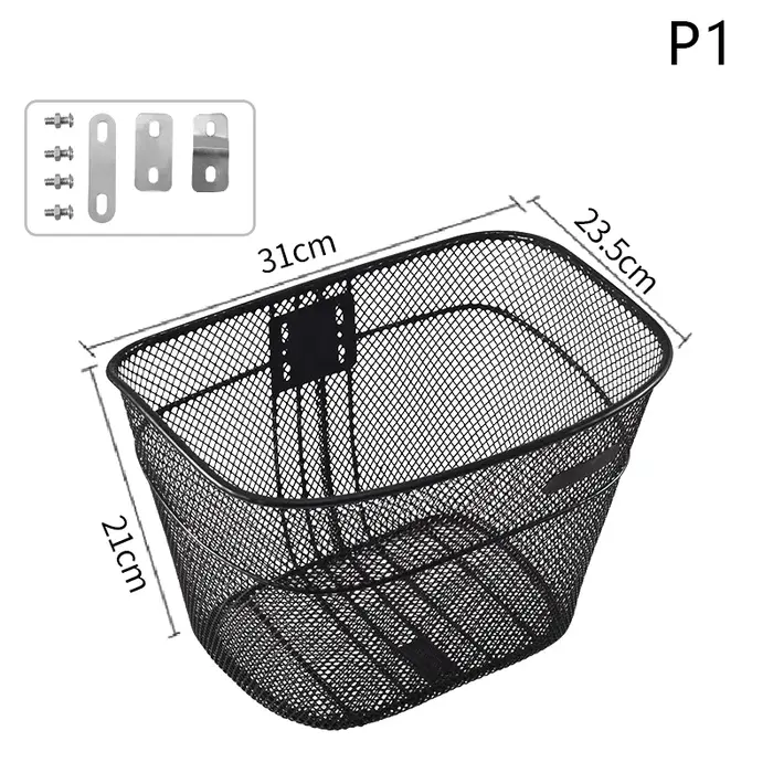 Panier métallique pliant polyvalent pour vélos de montagne, parfait pour les aventures et le rangeme
