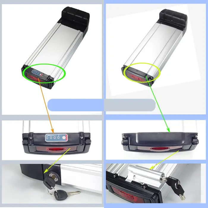 Boîtier de batterie arrière pour vélo 24V 36V