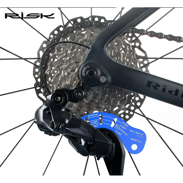RISK – ajusteur de dérailleur arrière électrique 12T pour vélo de route, jauge de réglage, outil de