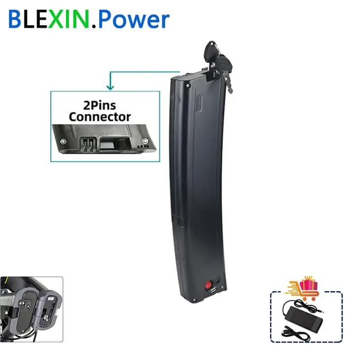 Batterie de vélo électrique cachée Scimitar incurvée 36V 7.8Ah 9Ah 10.5Ah