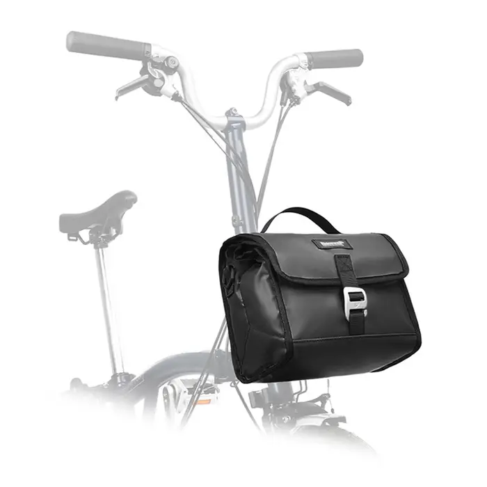 Sac de guidon de vélo pliant, sac avant de vélo multifonctionnel, panier de vélo isolé avec housse d