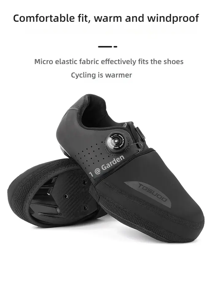 Couvre-chaussures de cyclisme en élasthane coupe-vent résistant à l'abrasion pour vélo de route et VTT en couleur ivoire ou multicolore