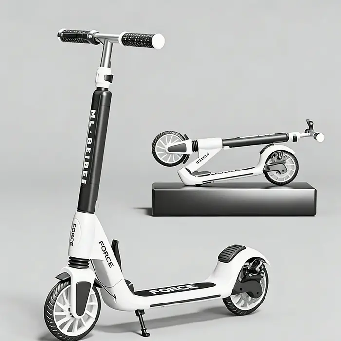 Trottinette pliable pour adolescents, grandes roues en PU, deux roues, trottinette urbaine de haute 