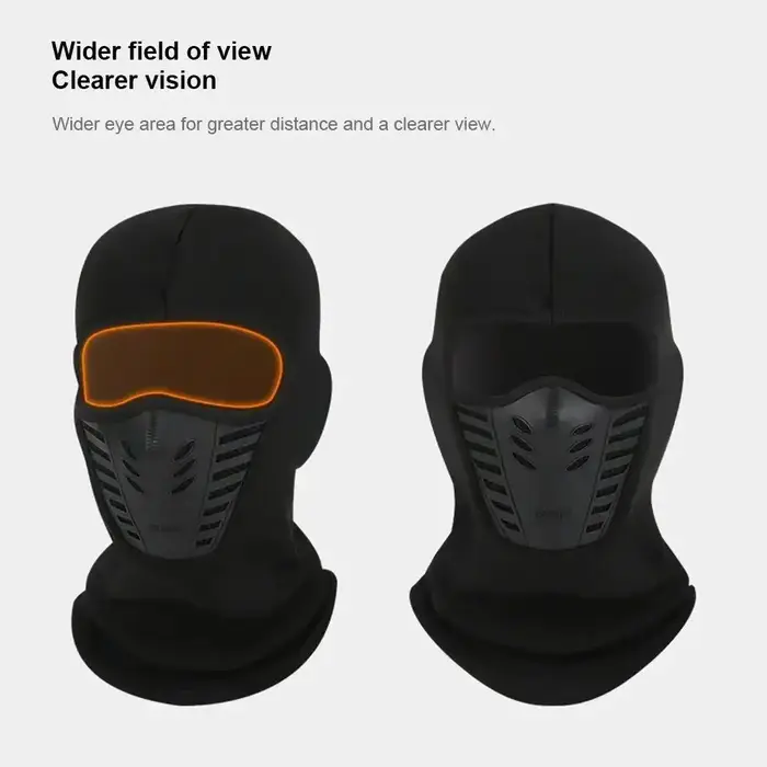Cagoule d'hiver pour moto, vélo, cyclisme, fond de fond, anti-poussière, masque de Protection chaud et respirant
