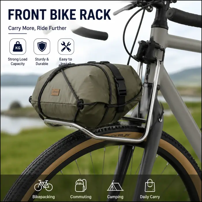 Porte-bagages avant pour vélo