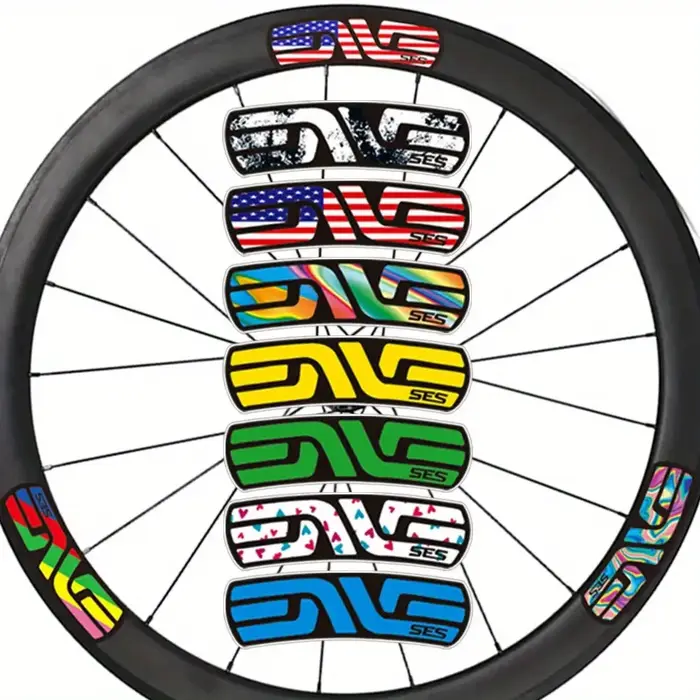 1SET d'autocollants « Logo SES » - Design rouge audacieux pour vélos et ordinateurs portables | Équipement pour les