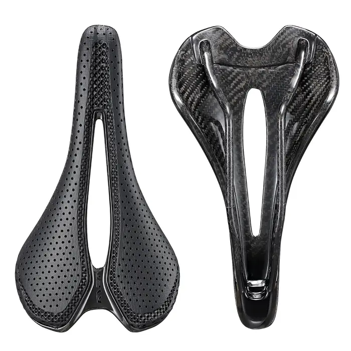 RYET 12K selle entièrement en carbone impression 3D 122g pour Triathlon route vtt gravier vélo léger siège de cyclisme Surface EVA 7x9mm