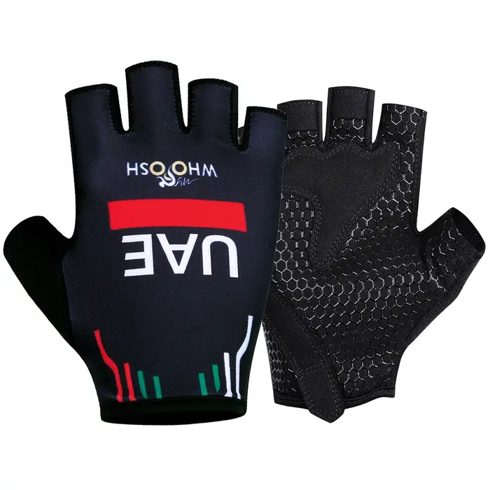 Gants de cyclisme rembourrés à demi-doigts pour hommes et femmes