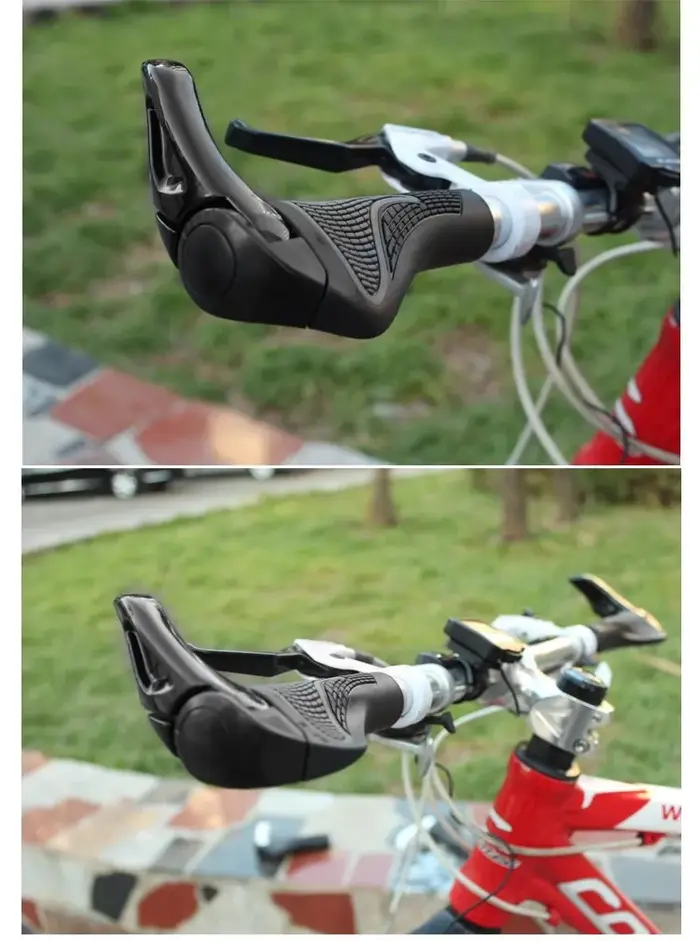Poignées de guidon de vélo de montagne anti-choc et anti-poussière