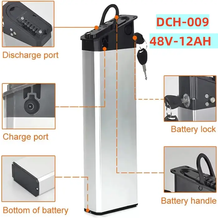 Pour Engwe EP-2 Pro MATE X 48V/52V batterie de remplacement 12Ah/14Ah/17.5Ah convient aux nouvelles 