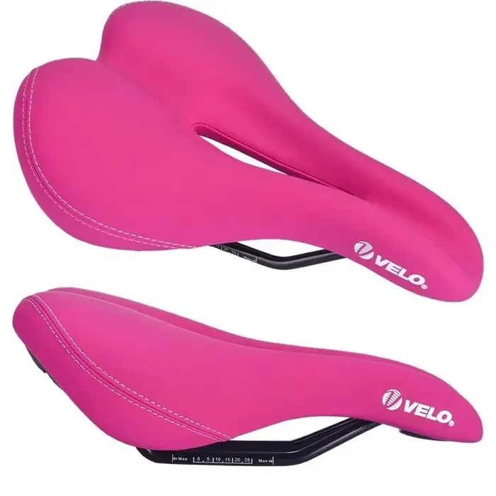 Selle de vélo VELO Original VL-4126 pour femme, en PU, creuse, confortable, avec absorption des chocs, pour VTT, route, vélo pliant