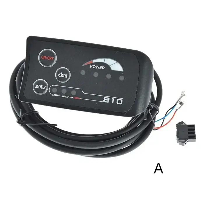 24 V/36 V/48 V vélo électrique 810 LED affichage panneau de commande en plastique kits d'écran de ha
