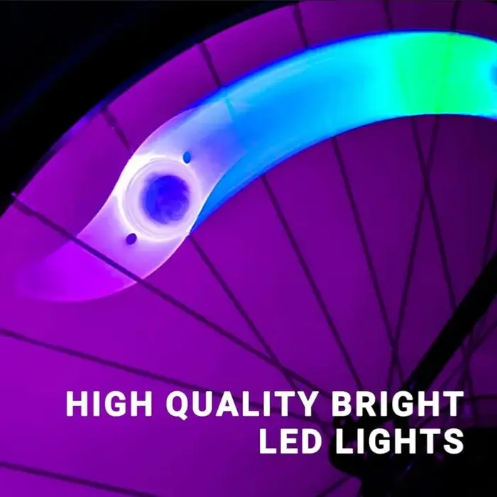 Feu de rayons de roue de vélo