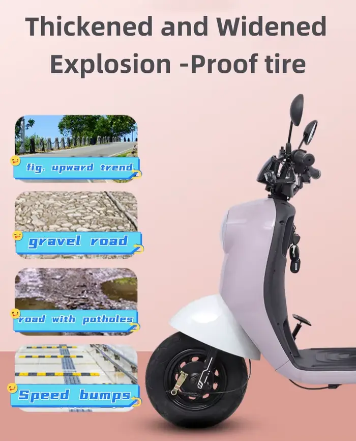 Trottinette de mobilité rose à 3 roues