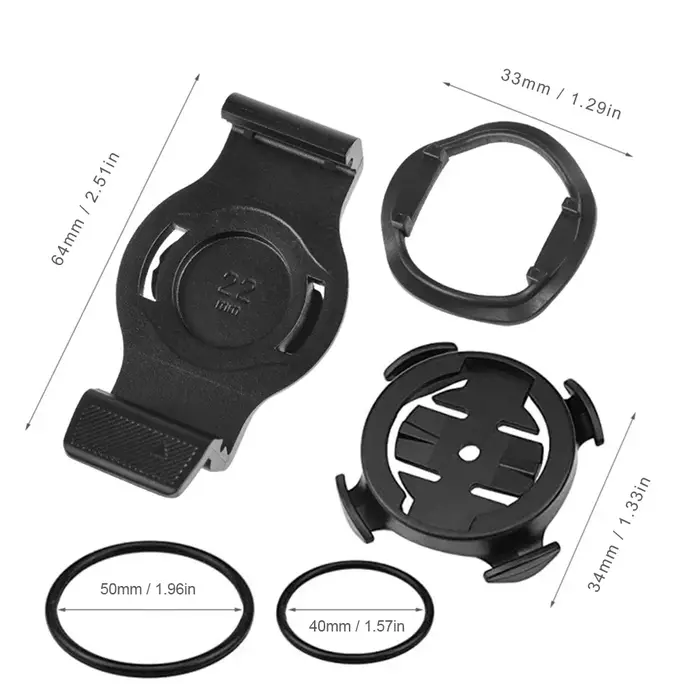 Support de compteur de vitesse de vélo 20/22/26mm, support de montre de vélo amovible, support de ch