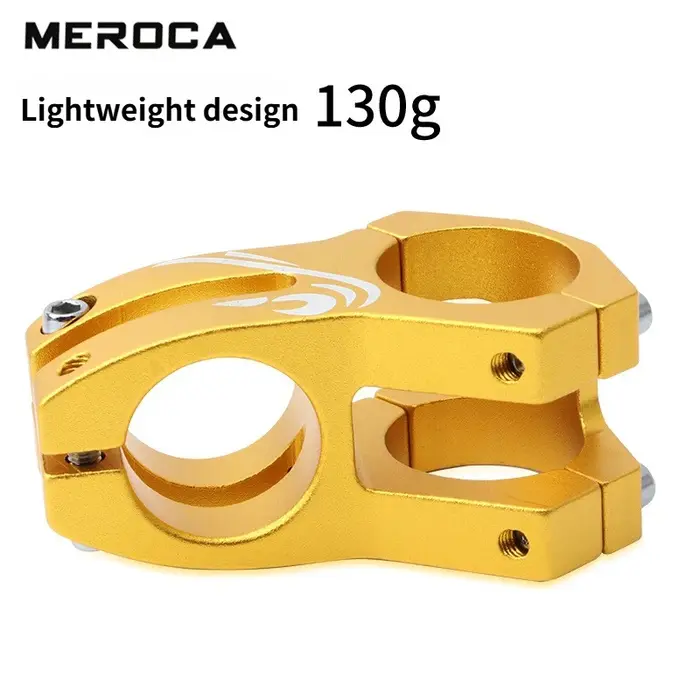 Potence de vélo MEROCA 45 mm, potence courte creuse, 28,6*31,8 mm, noir, rouge, or, bleu, pour vélo de montagne et vélo de route