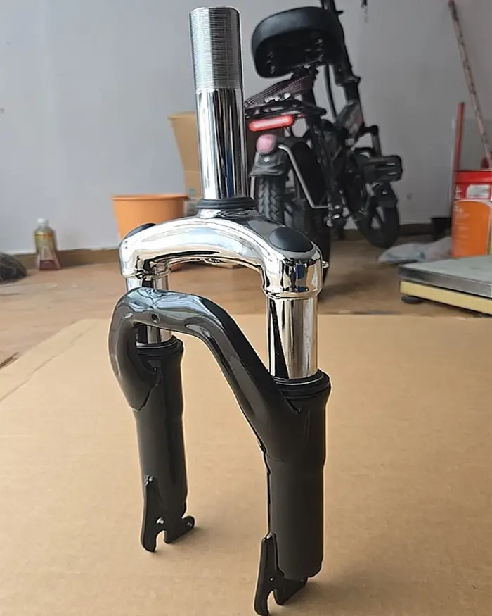 Fourche à ressort de Suspension de frein à disque de vélo électrique et de vélo de 14 pouces