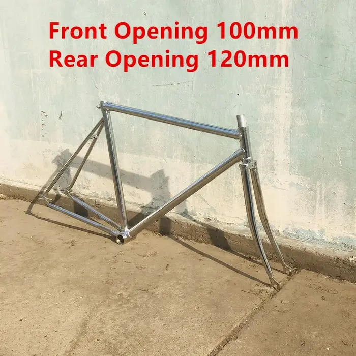 Cadre de vélo Vintage rétro argent 700C