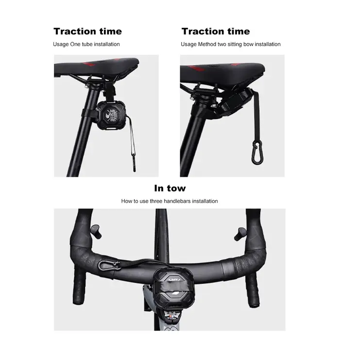 Corde de remorquage de vélo Portable 2.5M