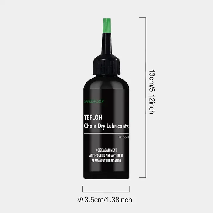Huile sèche pour chaîne de vélo - 60 ml, lubrifiant haute performance, anti-poussière, pas facile à 