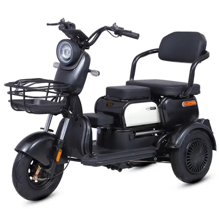 Tricycles électriques à 3 roues pour adultes, 1000W, scooter électrique pour parents et enfants, ave