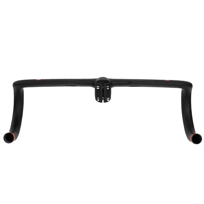 Nouveau ZNIINO noir entièrement en Fiber de carbone intégré guidon de vélo de route poignée