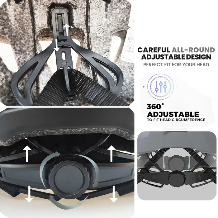 PJT nouveau casque de vélo LED avec lunettes de soleil et pare-soleil Rechargeable hommes casque de