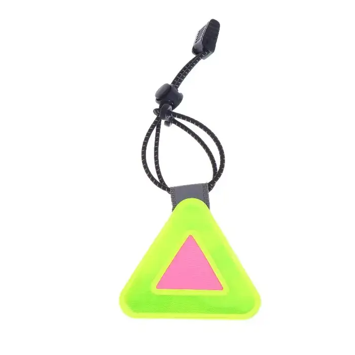 Étiquette réfléchissante multifonctionnelle portable B* pour vélo, panneau triangulaire réfléchissan