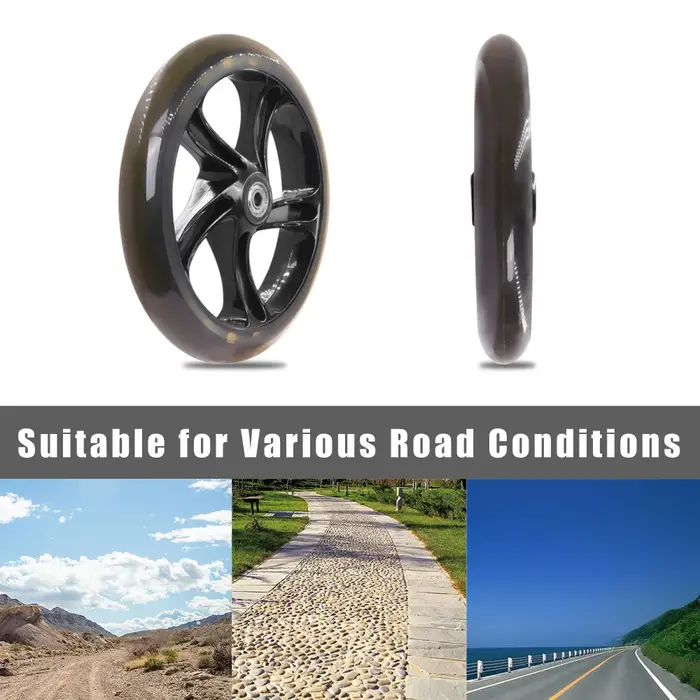 Roues de trottinette pour adulte avec rasoir