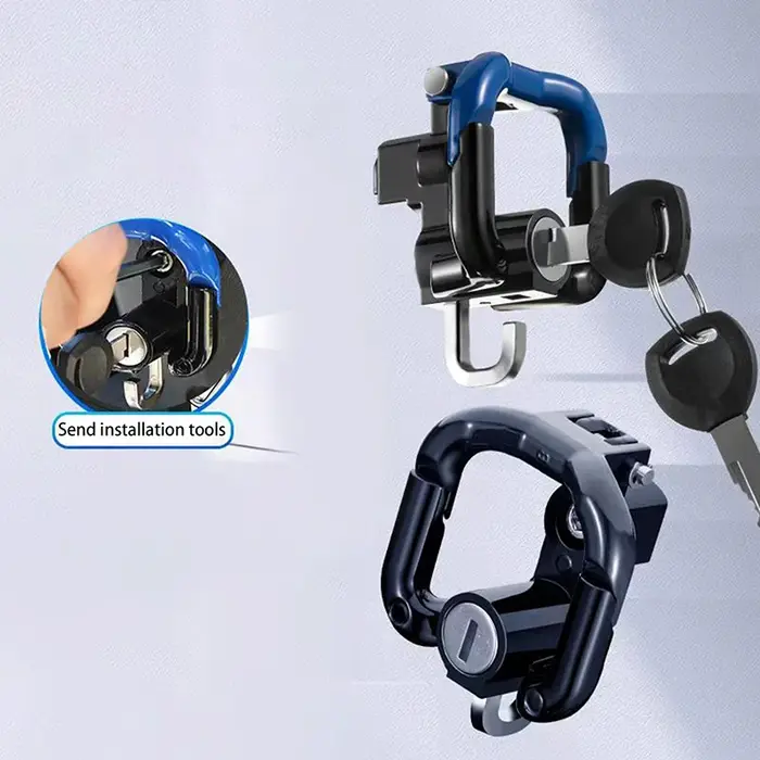 Verrou de sécurité antivol pour casque de vélo avec clés ; Verrouillage