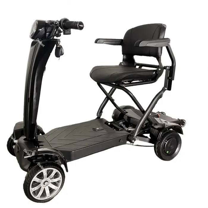Trottinette Électrique Pliable existent à 4 Roues pour Adulte, avec Siège, 500W, 36V, pour Personnes Âgées, Batterie Parfaite