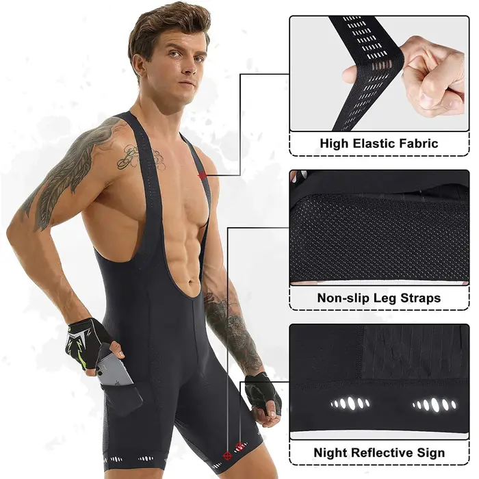 X-tiger – cuissard de cyclisme avec poche UPF 50+, short de vélo pour hommes, en Polyester à séchage