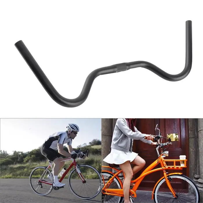 Guidon de vélo guidon de cyclisme poignées Vintage guidon de vélo en alliage d'aluminium pour guidon de Cycle de route de montagne