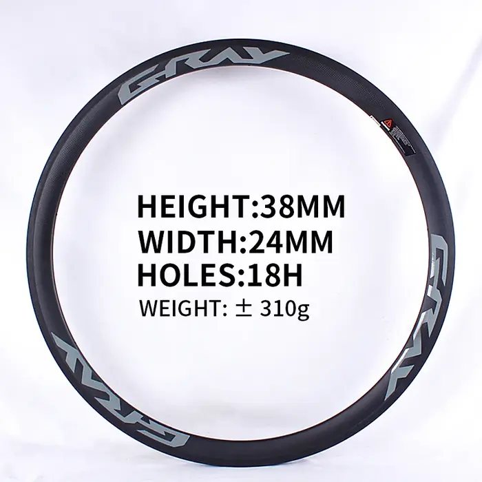 Jantes de vélo en fibre de carbone 700C, hauteur de cadre 20 mm/38 mm/50 mm, frein sur jante, jantes