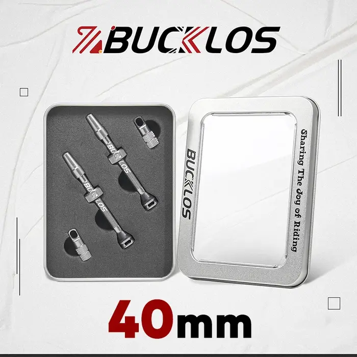 BUCKLOS 40mm vannes de vélo Tubeless 44mm vélo de route Tubeless Presta vannes 60mm 80mm 100mm allia