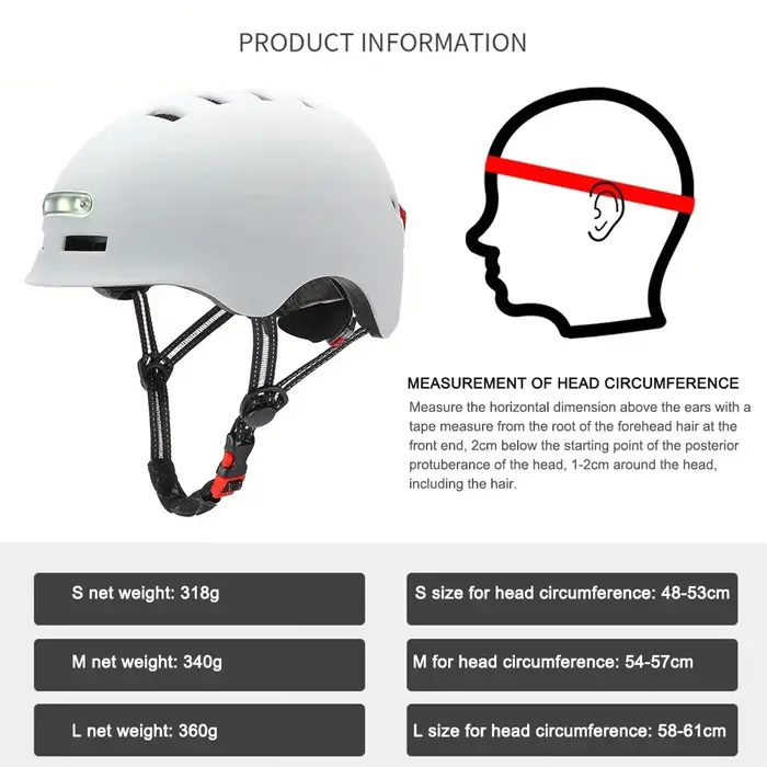 Casque de vélo avec avertissement lumineux intégré