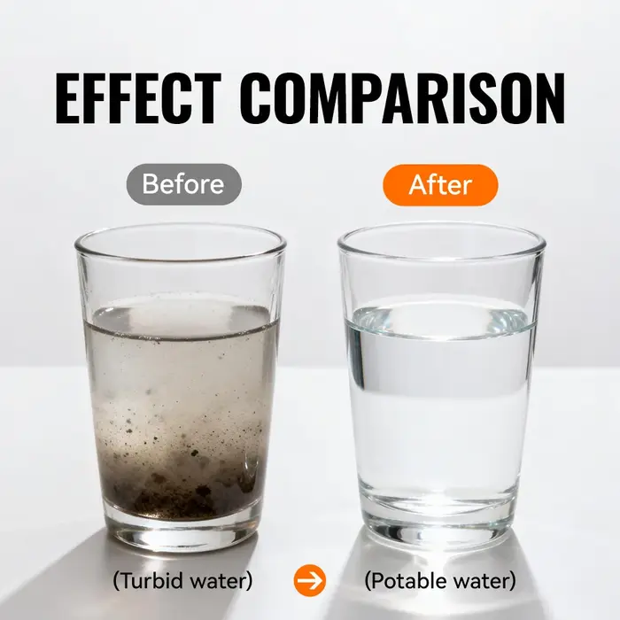 Bouteille d'eau filtrante pliable ultralégère WRELS