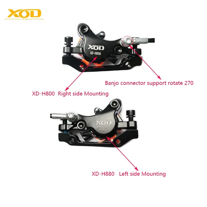 XOD H800/H880 Scooter électrique frein à disque hydraulique mise hors tension