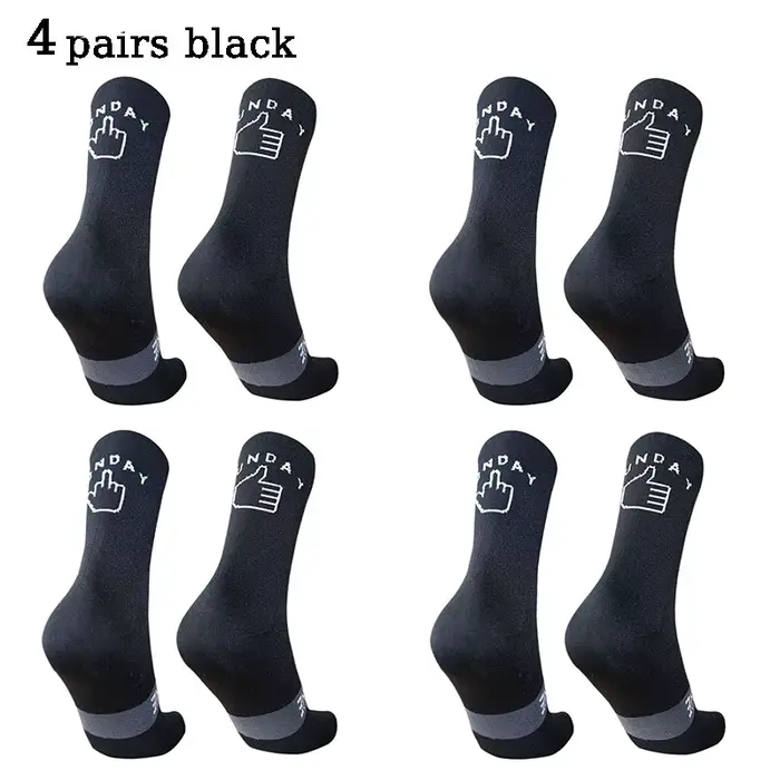 4 paires de chaussettes de cyclisme pour hommes et femmes