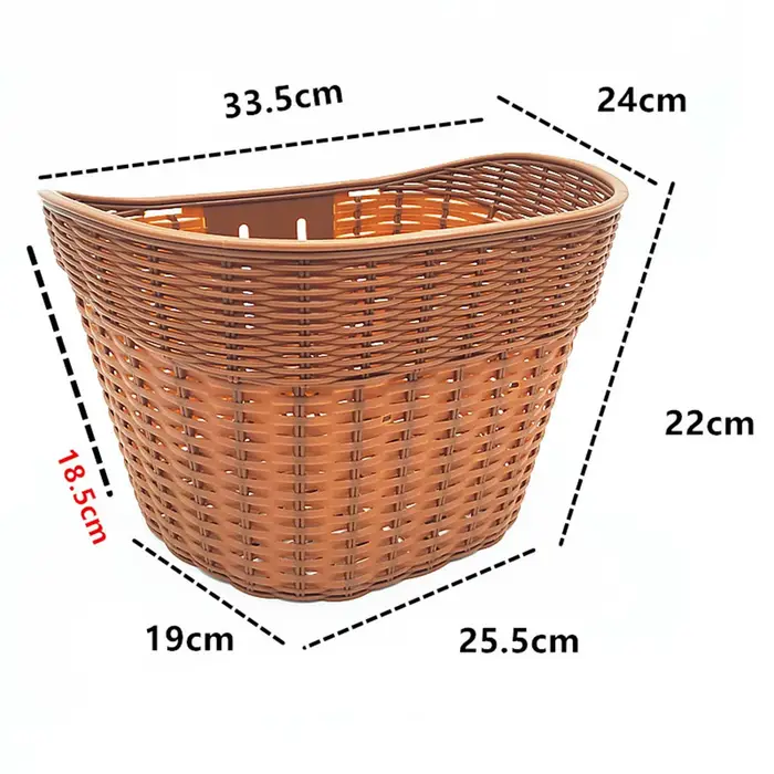 Panier de rangement de vélo avant Portable, facile à installer, panier de guidon détachable pour adu
