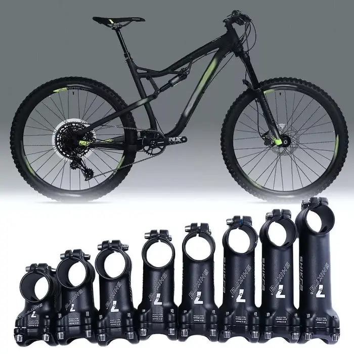VTT vélo de route vtt accessoires longueur tige en alliage d'aluminium 7 degrés