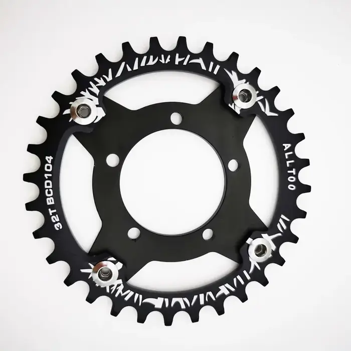 Vélo électrique Ebike 32 34 36 38T plateau + adaptateur pour Bafang BBS01 02 plateau en alliage d'al