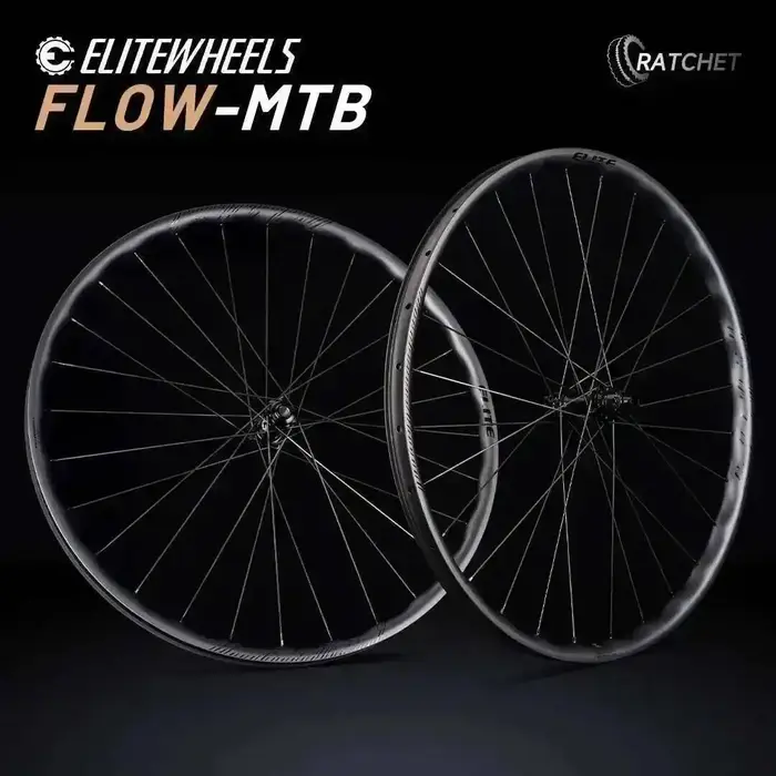 Jeu de roues en carbone ELITEWHEELS 29er FLOW-MTB à profil ondulé, système de roulement à cliquet, m