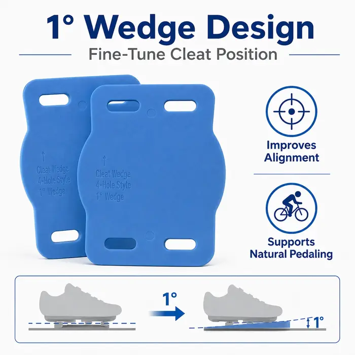 Cales de taquet BikeFit pour Shimano Road SPD-SL KEO & vtt SPD ATAC SpeedPlay manivelle Bros crampons 8 pièces/paquet raccord de vélo