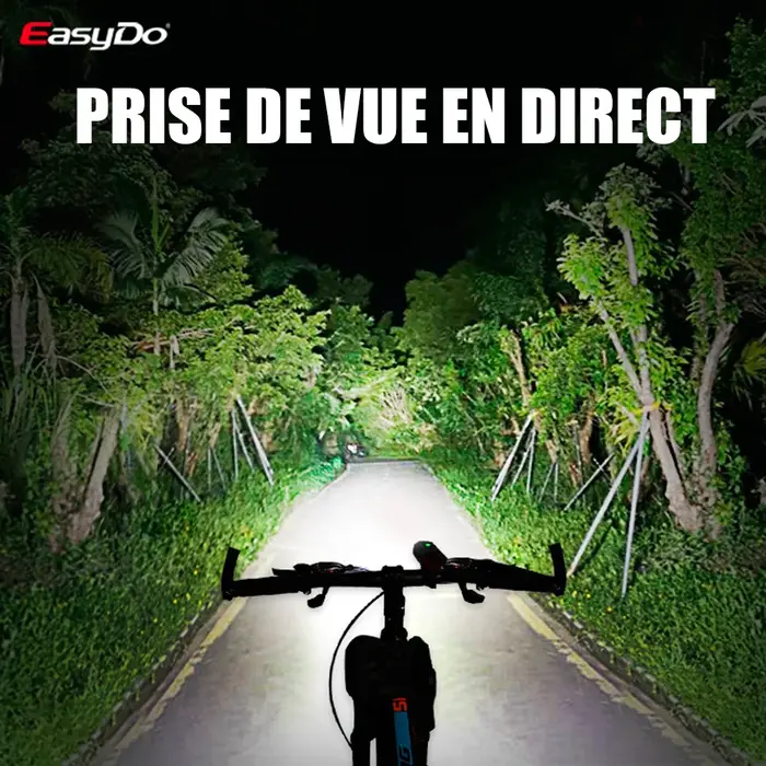 EasyDo-Lampe de vélo LED étanche à la pluie