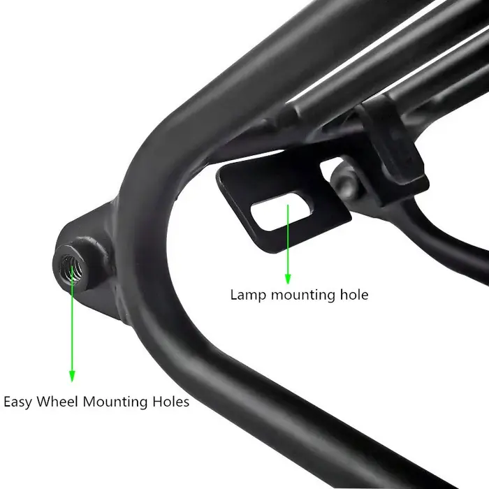 Porte-bagages arrière de vélo pliant pour brompton 3sixy